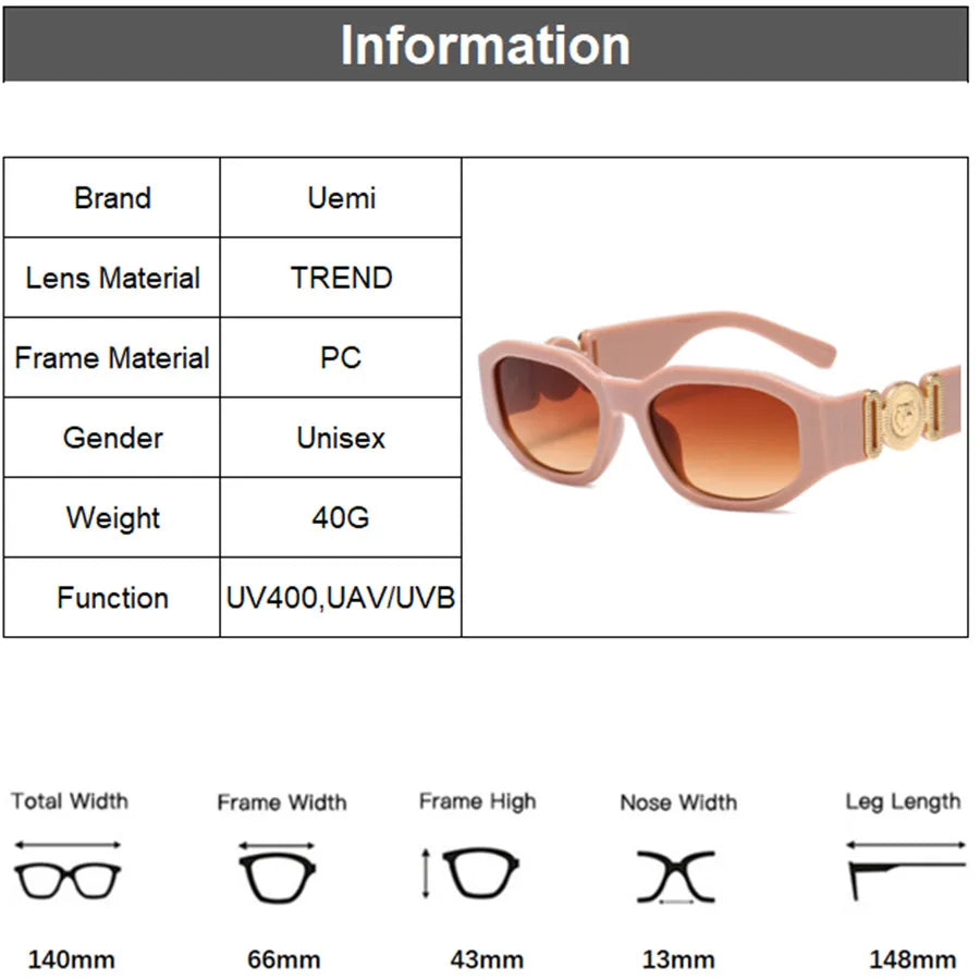 Retro Square Sunglasses For Women